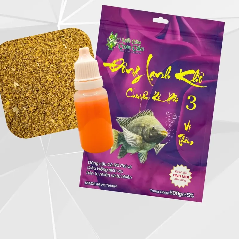 Đông Lạnh Khô Chuyên Rô Phi Số 3- chuyên dùng câu cá rô phi