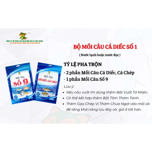 Bộ mồi câu cá Diếc số 1