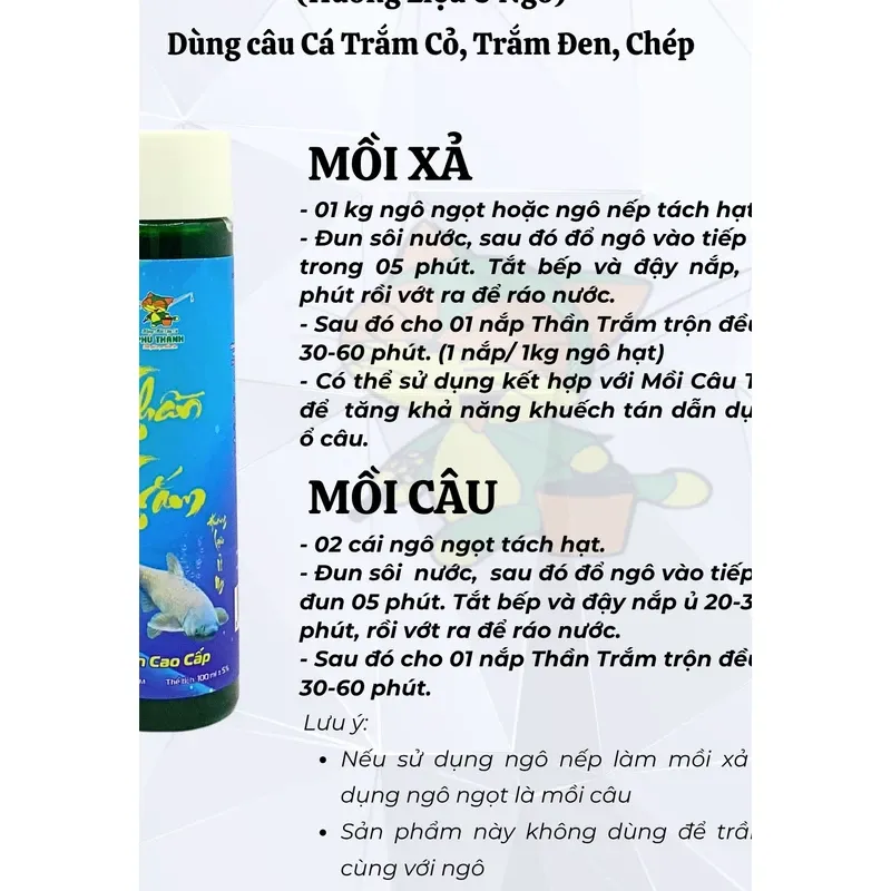 Bộ Mồi Câu Cá Trắm Cỏ Số 2 Chính Hãng Phú Thành